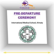 Pre-departure ceremony — International Medical School, Almaty