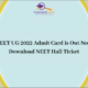 NEET UG 2022 Admit Card is Out Now Download NEET Hall Ticket