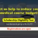 Scholarship Test For Medical Courses | Collegeclue